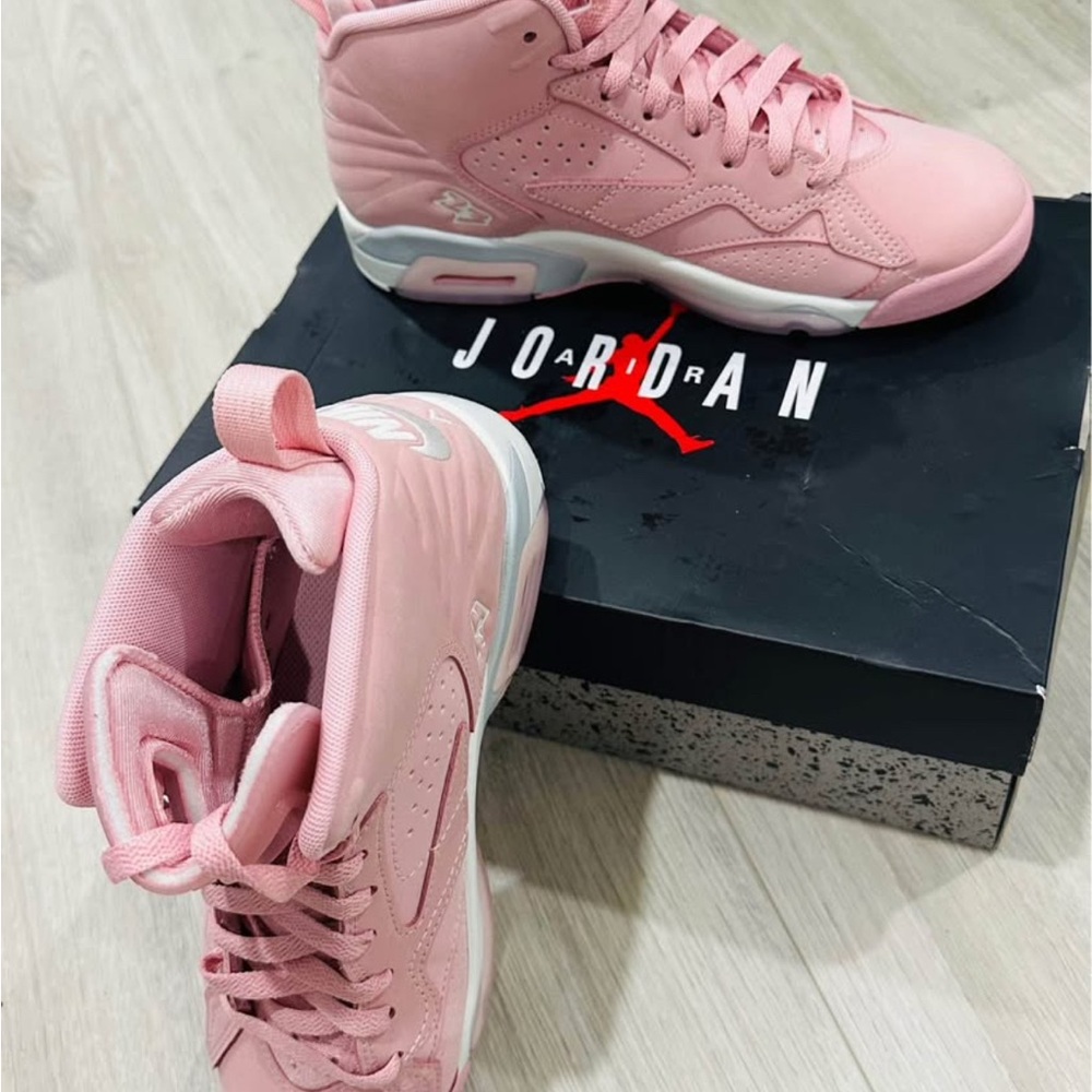 Jordan Pink Suede Sneakers High-Top